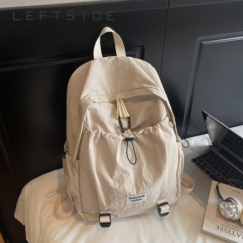 School Backpack Teen - LEFTSIDE Women's Cloth Big Soft Backpacks