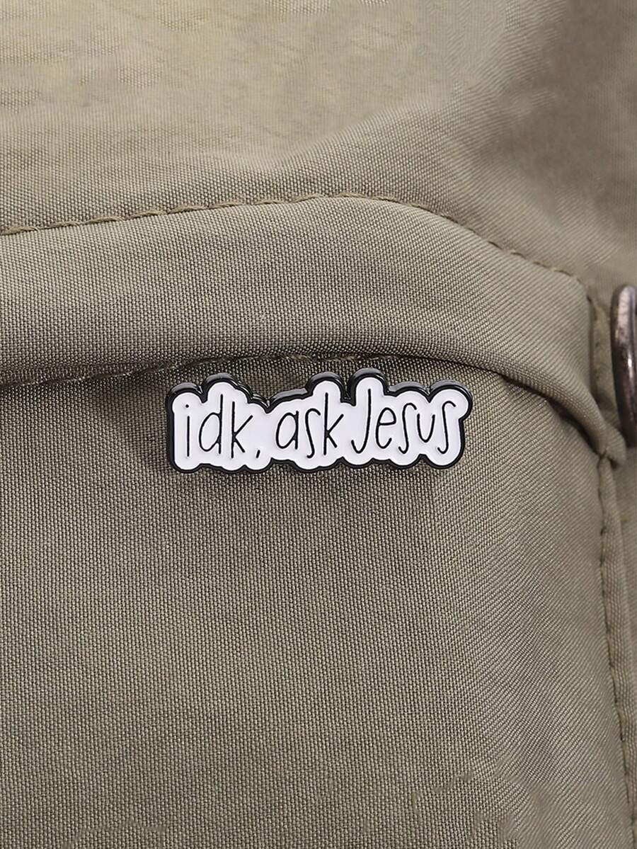 1pc 'Idk, Ask Jesus' Enamel Pi - Fashion Backpack Women avis et prix
