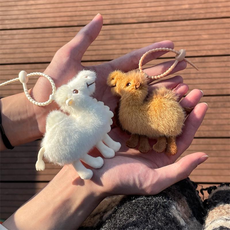 1PCS Mini Camel Plush Keychain - Mini Backpack Purse avis et prix