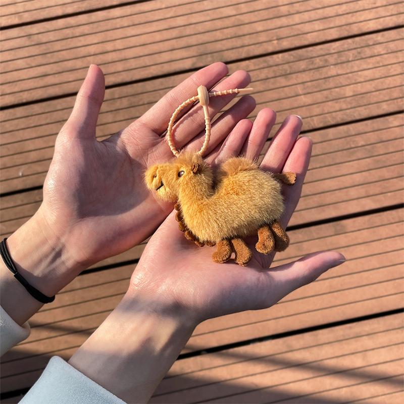 1PCS Mini Camel Plush Keychain - Mini Backpack Purse avis et prix