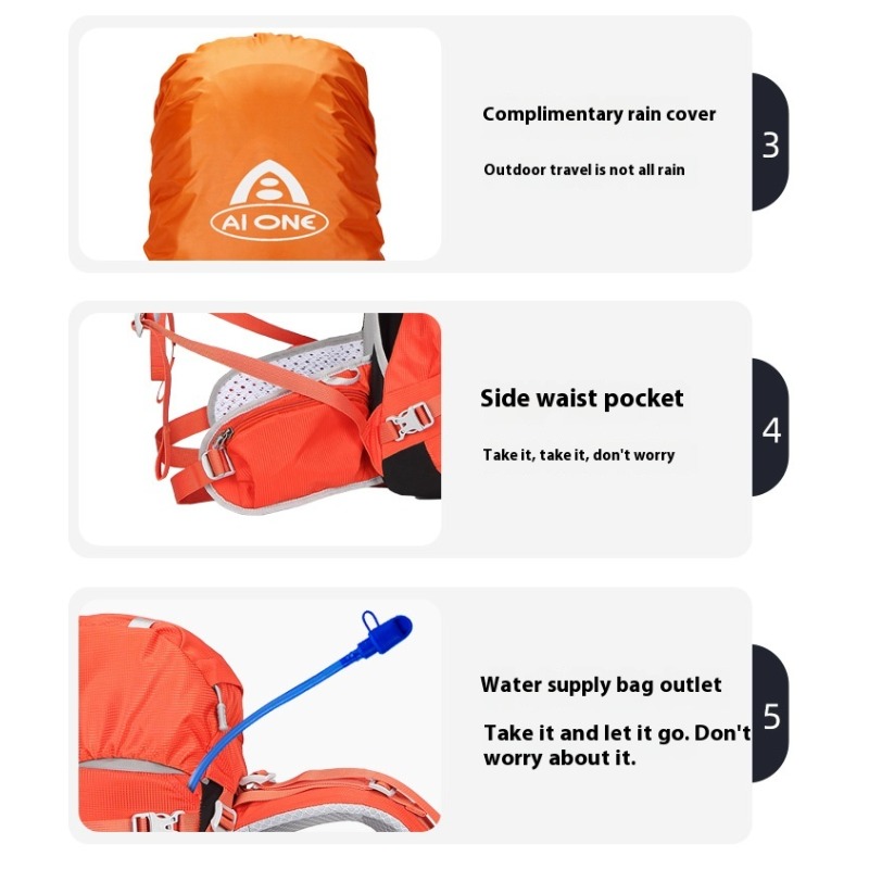 40L Mountain Backpacks Tourist - Rucksack Military Style avis et prix