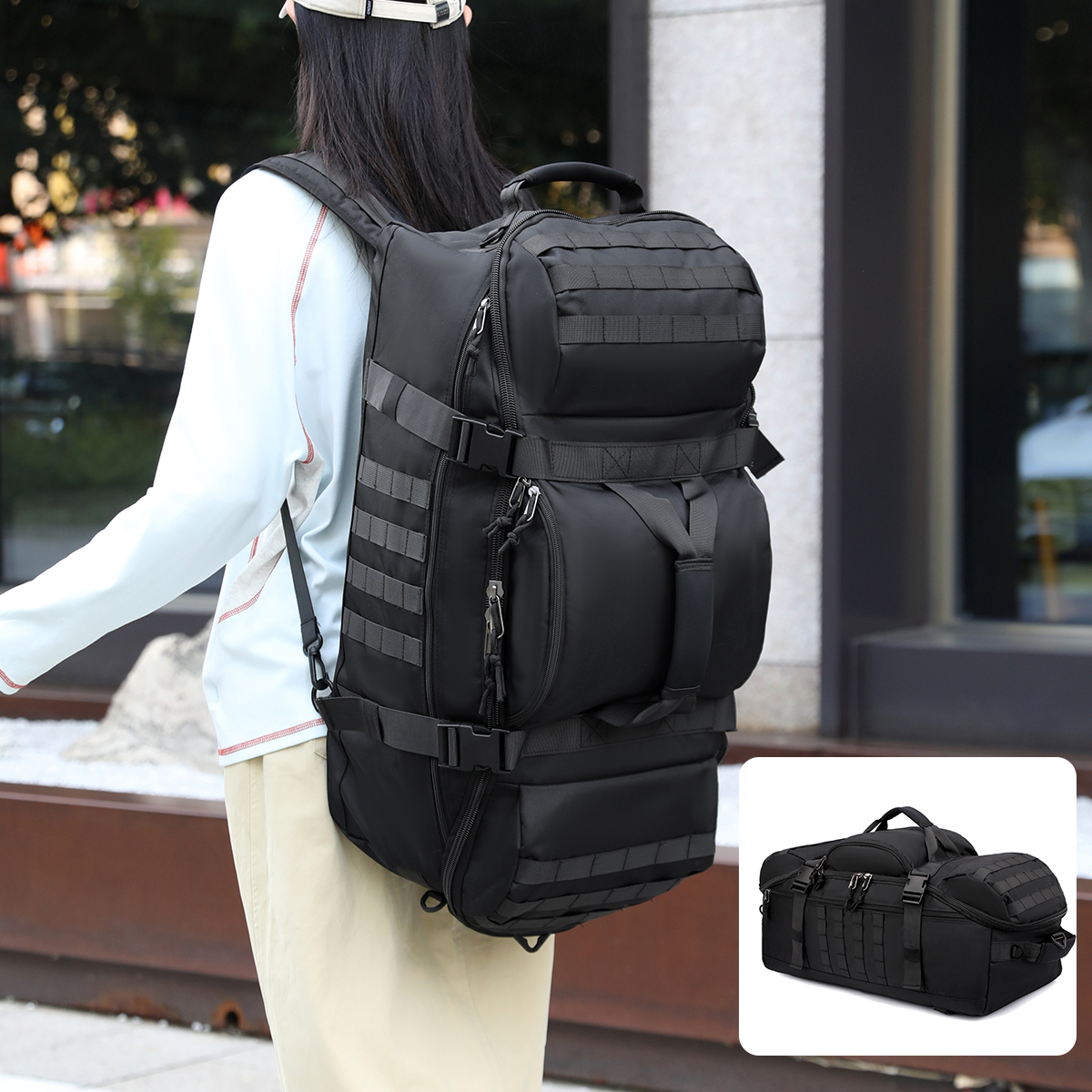 Outdoor Mountaineering Bag 90L - Hiking Backpack Waterproof avis et prix