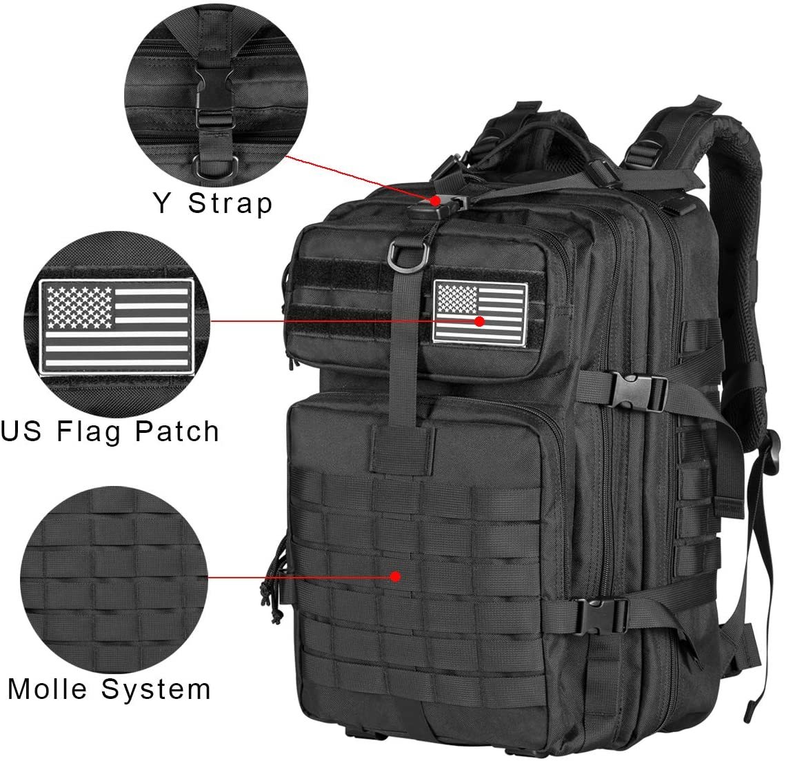 AA 60L Army Military Tactical  - Rucksack Military Style avis et prix