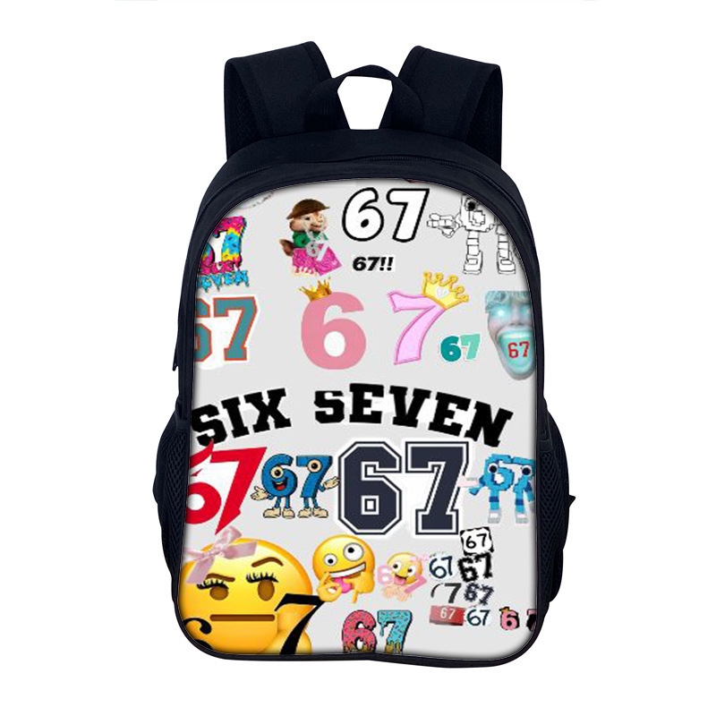 Six Seven 67 Print Lightweight - School Backpack Teen avis et prix