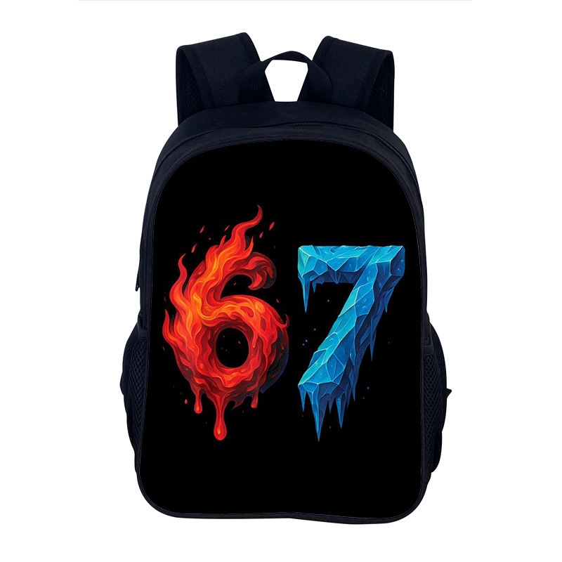 Six Seven 67 Print Lightweight - School Backpack Teen avis et prix
