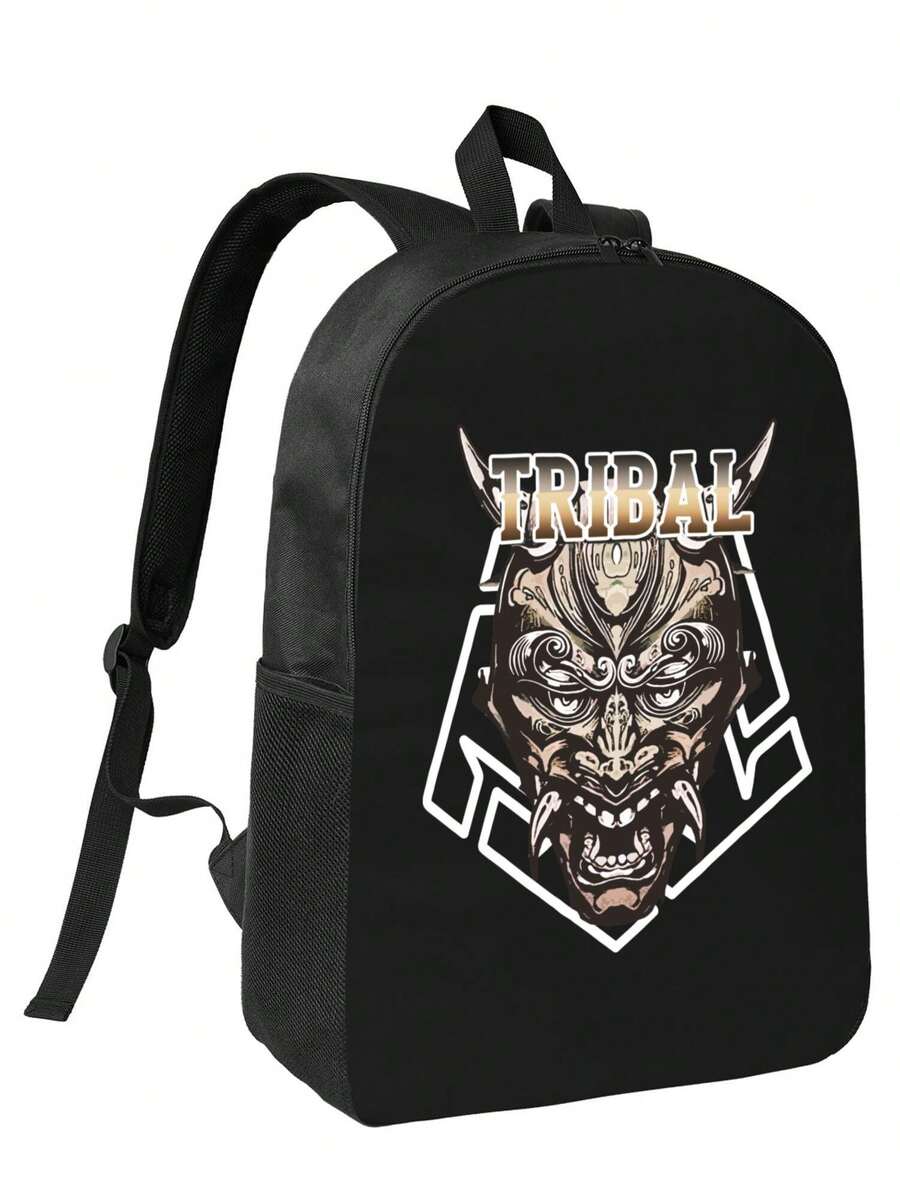 Tribal Demon Print Waterproof  - Travel Backpack Anti Theft avis et prix