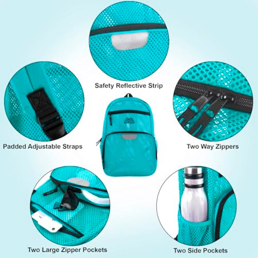 Reflective Mesh School Backpac - School Backpack Teen avis et prix