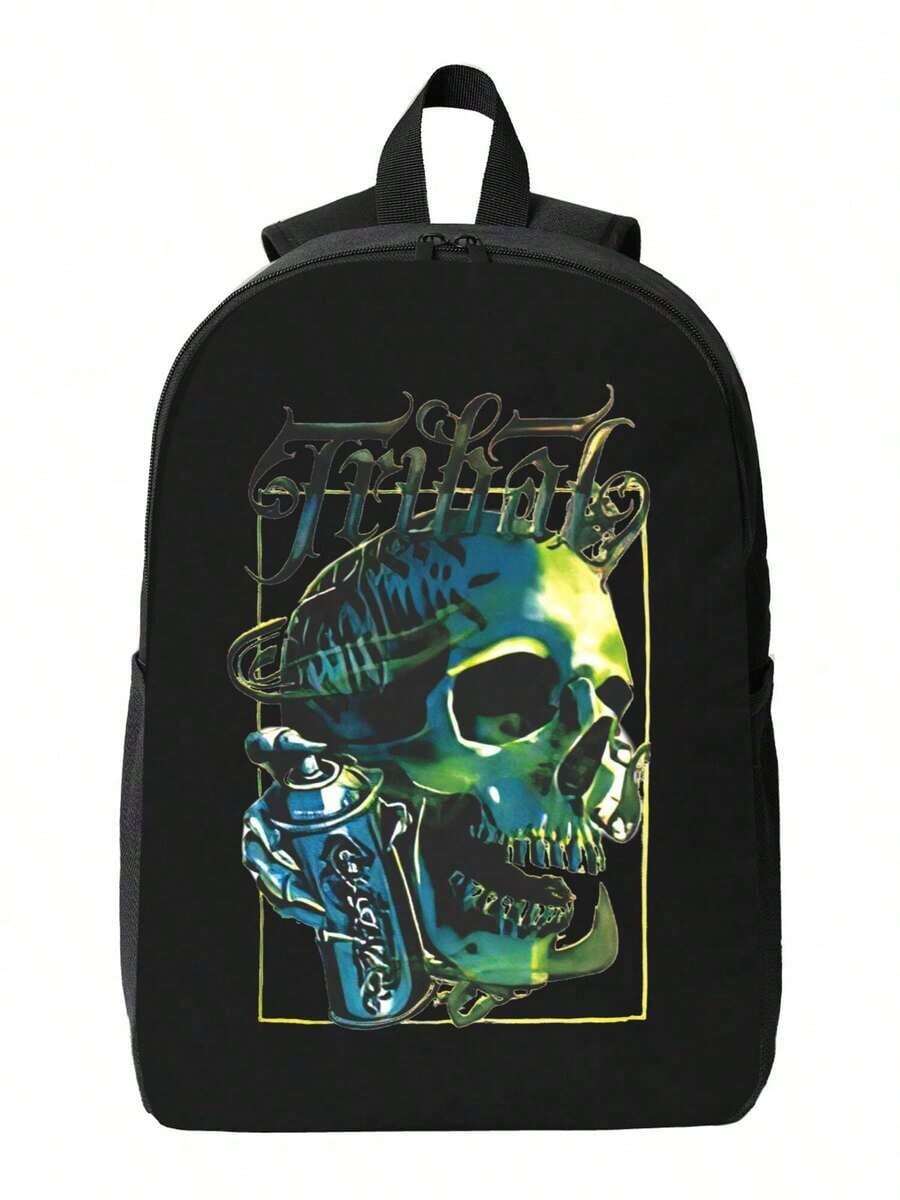 Graffiti Skull Waterproof Back - Travel Backpack Anti Theft avis et prix