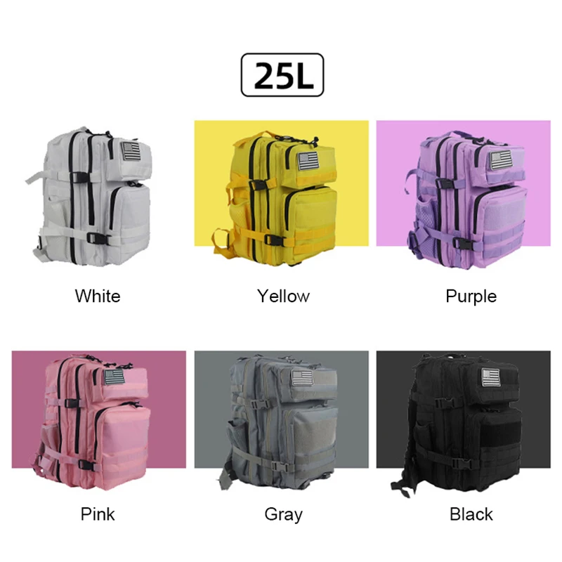 25L/45L 3P Tactical Backpack f - Rucksack Military Style avis et prix