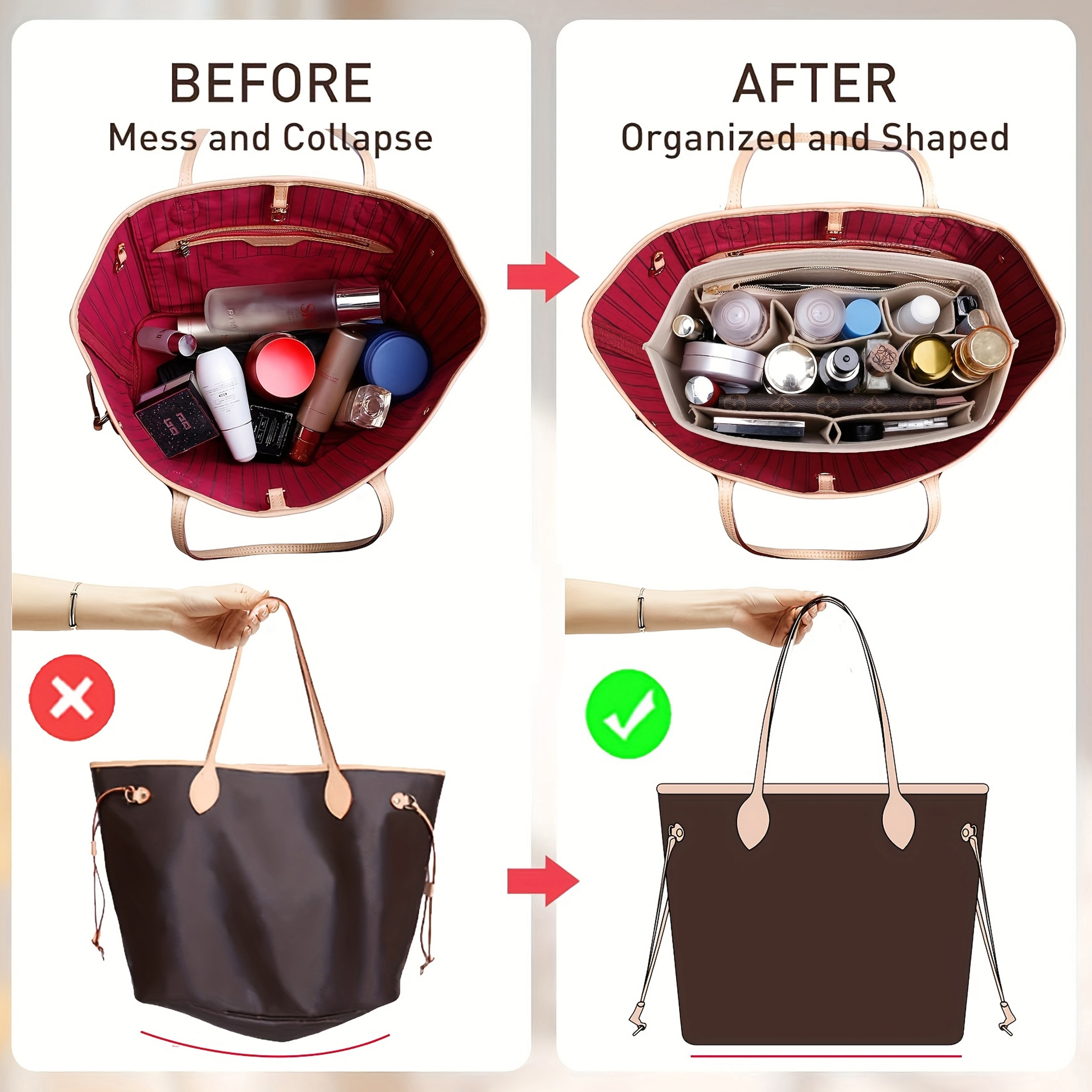 Purse Organizer Insert for Han - Backpack Insert Organizer avis et prix