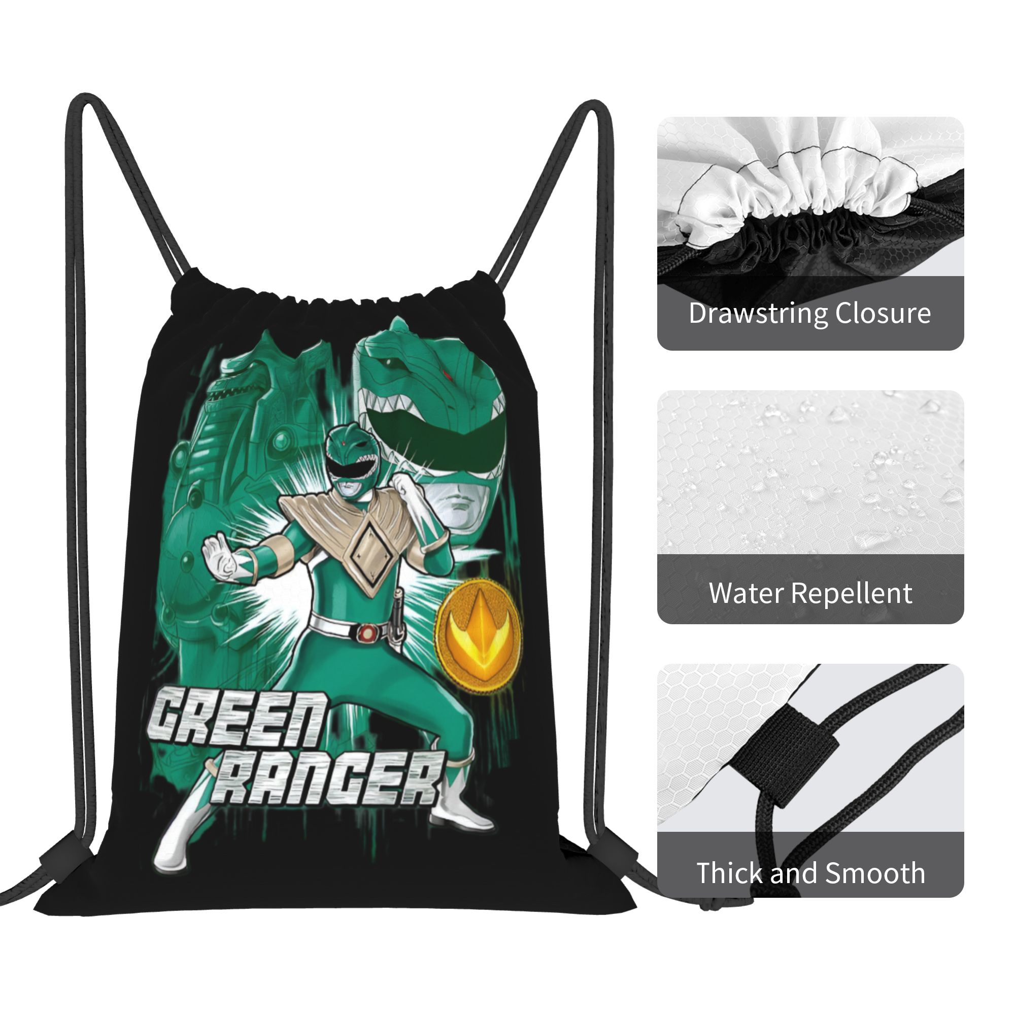 Custom Poweres Anime Rangerses - Drawstring Gym Bag avis et prix