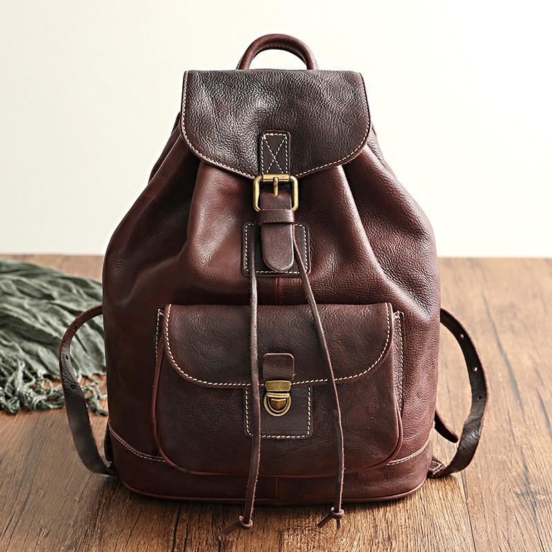 Johnature Leisure Travel Bag N - Leather Backpack Vintage avis et prix